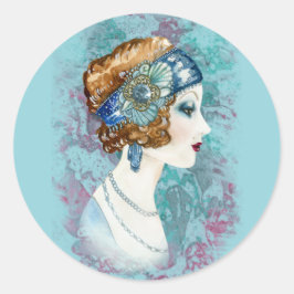 Adesivo Vintage Lady Fashion