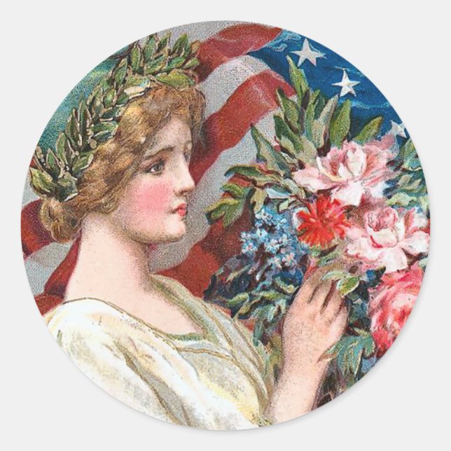 Adesivo Vintage Lady Liberty_Sticker (Frente)