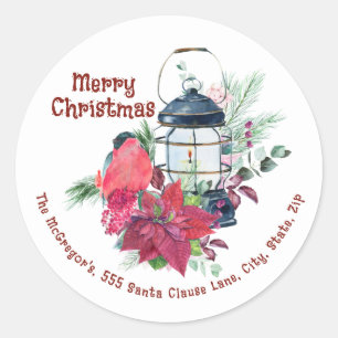 Adesivo Vintage Lanterna de Natal