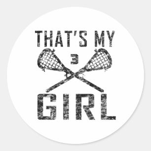 Adesivo Vintage Lax Essa é minha garota Lacrosse Mãe #3