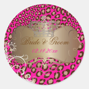 Adesivo Vintage Leopard pirilha pinheiras de casamento