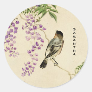 Adesivo Vintage Lilac Sparrow Sticker