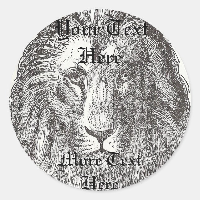 Adesivo Vintage Lion Sticker (Frente)