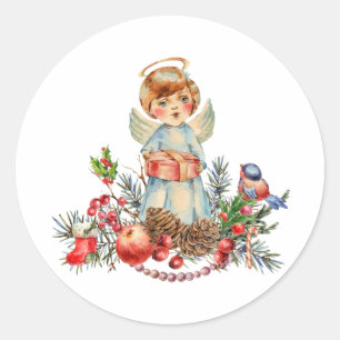 Adesivo Vintage Little Christmas Angel