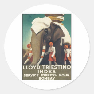 Adesivo Vintage Lloyd Triestino India