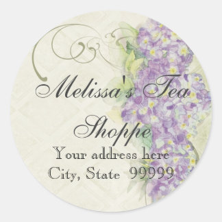 Adesivo Vintage Look Lilac Hydrangea - Stickers