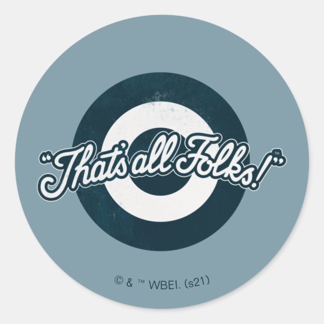 Adesivo Vintage LOONEY TUNES™ "É TUDO PESSOAL!™" (Frente)