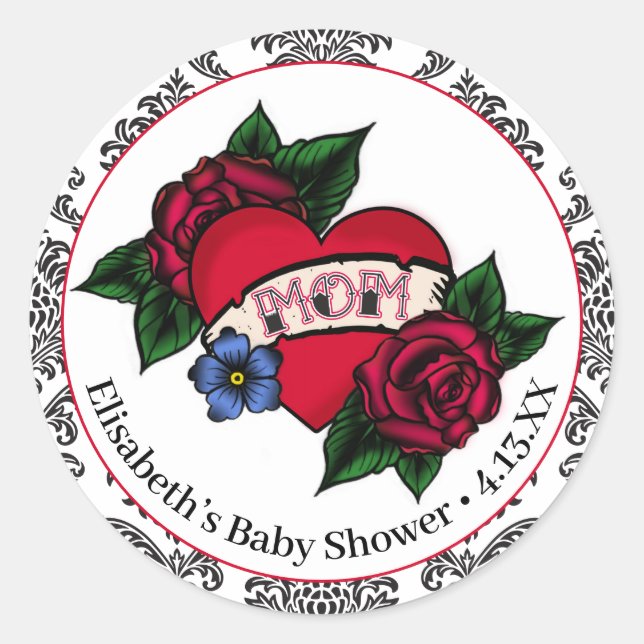 Adesivo Vintage Mãe Tattoo Favor Sticker (Frente)