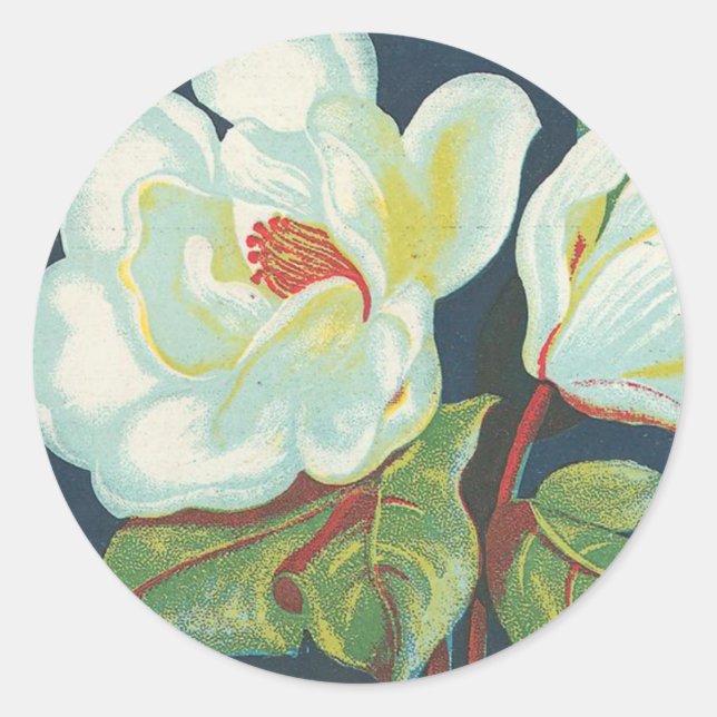 Adesivo Vintage Magnolia Flor (Frente)