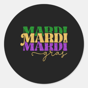 Adesivo Vintage Mardi Gras Festival Nova Orleans Mulheres