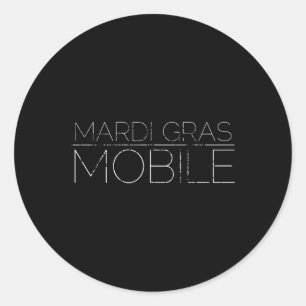 Adesivo Vintage Mardi Gras Mobile