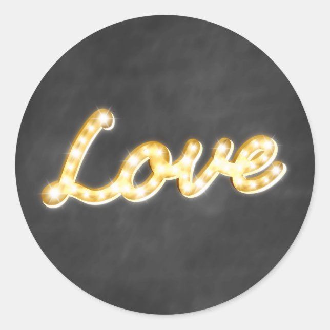 Adesivo Vintage Marqueights Love Sticker - quadro (Frente)