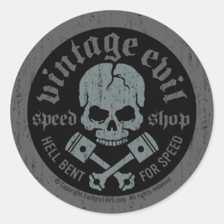 Adesivo Vintage Mau VE014 Classic Round Sticker
