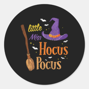 Adesivo Vintage Menina Hocuss Pocuss Halloween bruche