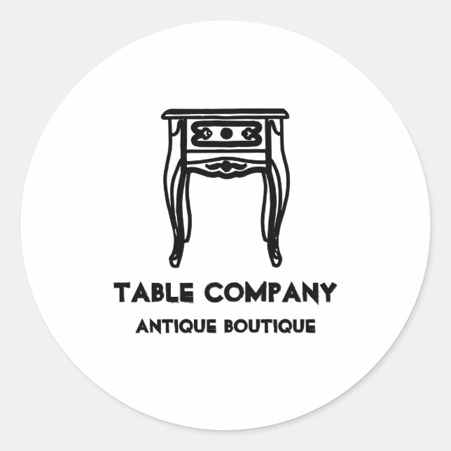 Adesivo Vintage - Mesa antiga (Frente)