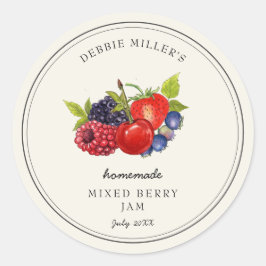 Adesivo Vintage Mixed Berry em Jam off-white