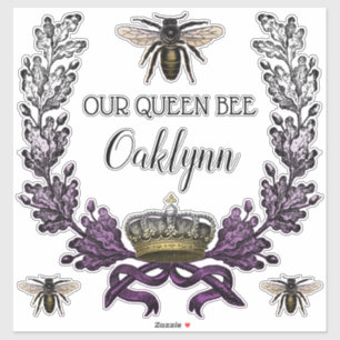 Adesivo Vintage moderno nosso berçário do bebê da abelh