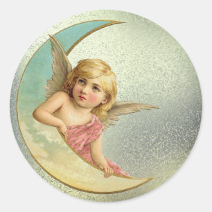 Adesivo Vintage Moon Angel