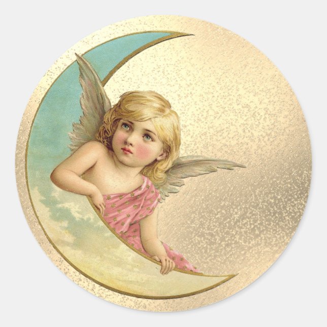 Adesivo Vintage Moon Angel (Frente)