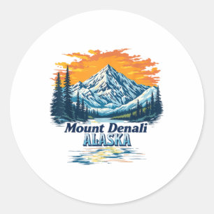 Adesivo Vintage Mt. Denali National Park Alaska Mountain S
