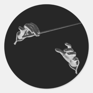 Adesivo Vintage Music, Mãos de Condutor com Baton