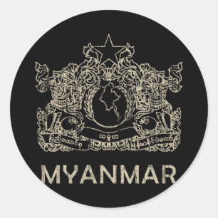 Adesivo Vintage Myanmar
