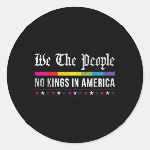 Adesivo Vintage No Kings In America Nós, Os Pessoas Patrio