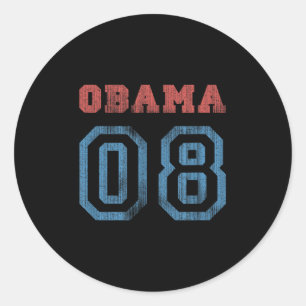Adesivo Vintage Obama 08