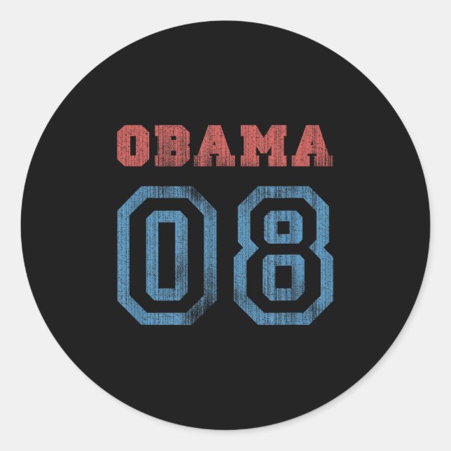 Adesivo Vintage Obama 08 (Frente)