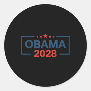 Adesivo Vintage Obama 2028 Engraçado Eleição Política Patr