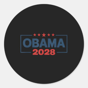 Adesivo Vintage Obama 2028 Engraçado Eleição Política Patr