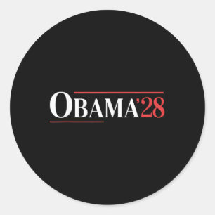 Adesivo Vintage Obama 2028 Engraçado Eleição Política Patr
