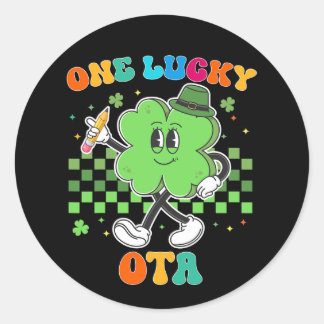 Adesivo Vintage One Lucky Ota Dia de São Patrício Escola I