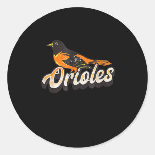 Adesivo Vintage Oriole Bird, Oriole Fan Supporter Bird