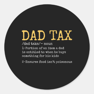Adesivo Vintage Pai Tax Definition Men Funny Dia de os pai