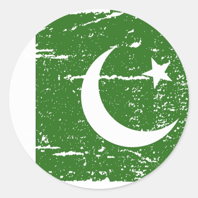 Adesivo Vintage Pakistan Flag (Frente)