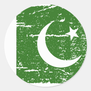 Adesivo Vintage Pakistan Flag