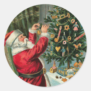 Adesivo Vintage - Papai noel alemão