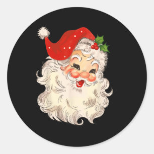 Adesivo Vintage Papai Noel Face Papais noeis Natal Cla