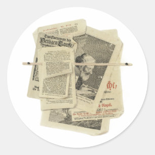 Adesivo Vintage Papers Impressão Scrapbooking Art Classic