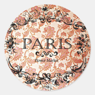 Adesivo Vintage Paris Damask