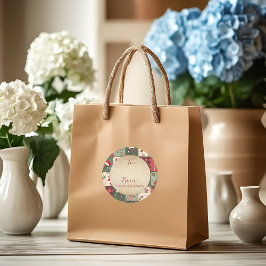 Adesivo Vintage Patchwork Quilt Christmas To/From