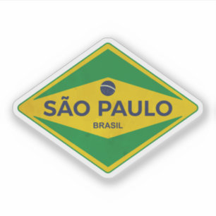Adesivo Vintage paulista Brasil