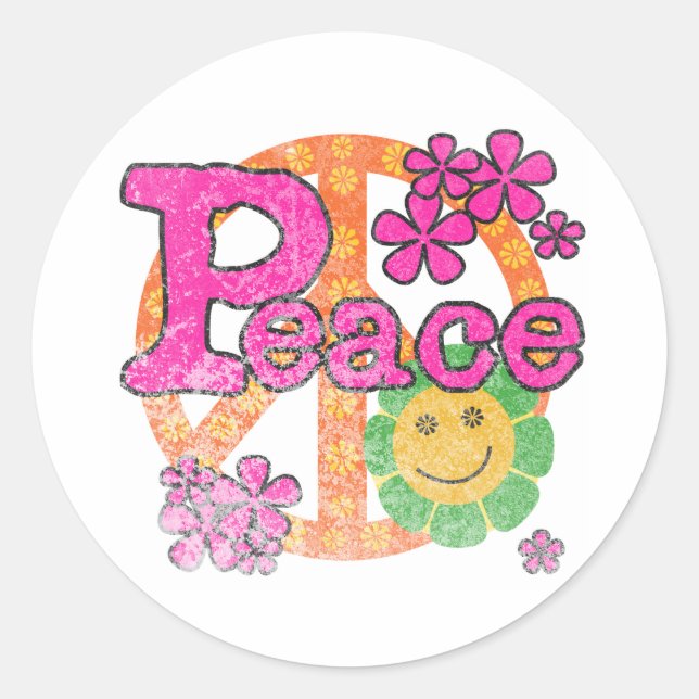 Adesivo Vintage Peace (Frente)