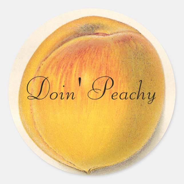 Adesivo Vintage Peach Stickers (Frente)