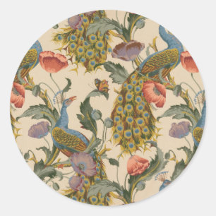 Adesivo Vintage Peacock Pattern Colorful Art