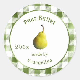 Adesivo Vintage Pear Butting Personalized Canning