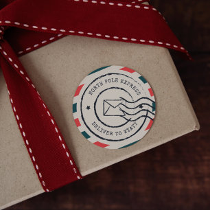 Adesivo Vintage personalizada do Polo Norte Express