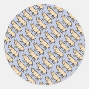 Adesivo Vintage Piggy Cute