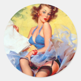 Adesivo Vintage Pin Up Girl Stickers